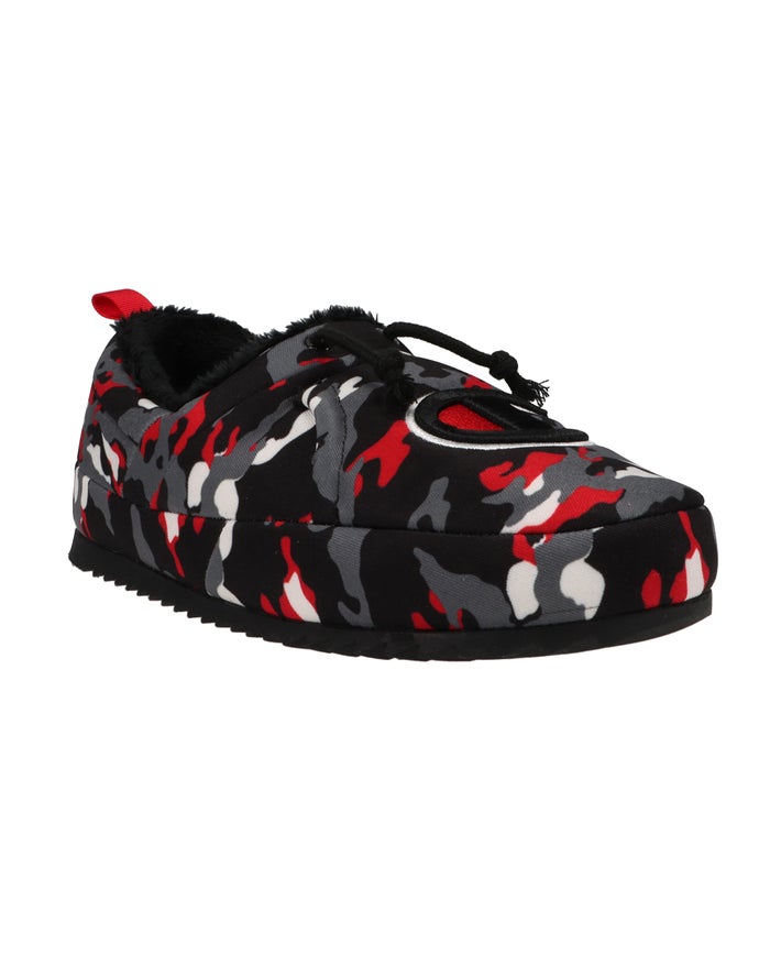 Pantuflas Champion Hombre - University Camo ( Negras/Rojas ) 1948276-EW